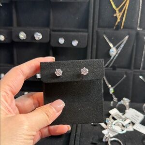 Elegant Silver Stud Earrings